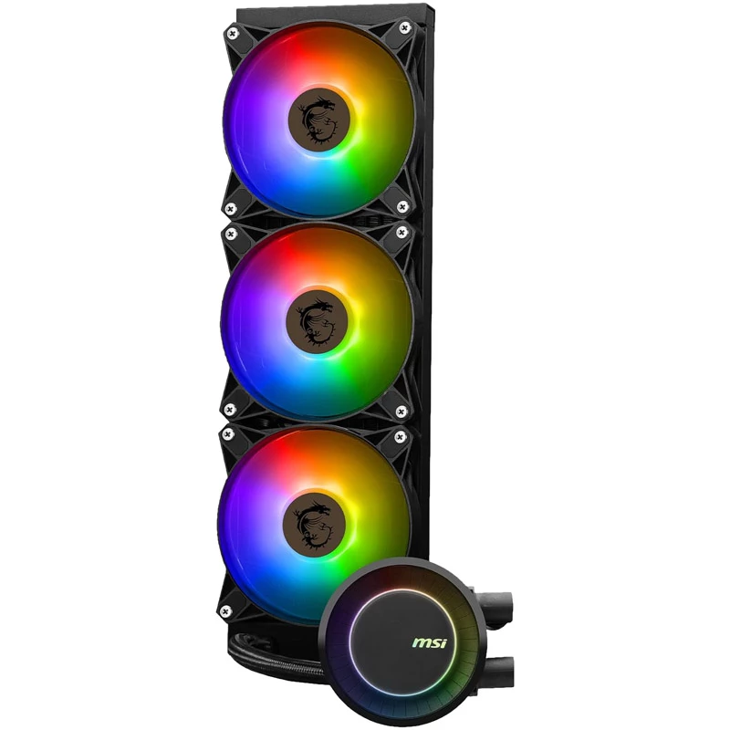 MSI MAG CORELIQUID E360 arvutijahutussüsteem Emaplaat, Protsessor Vedelikjahutuskomplekt 12 cm Must