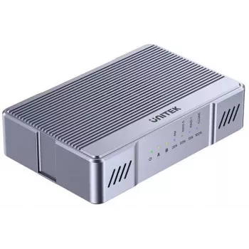 Unitekt M.2 korpus 2x 20 Gb/s RAID0/RAID1 ja kettakloonimisega