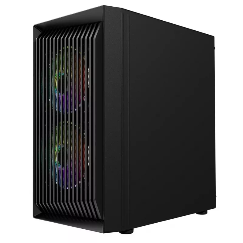 Logic Atos ARGB Mini USB 3.0 Micro Tower korpus, must (AM-ATOS-10-0000000-0002)