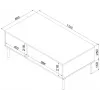 Cama TRESSE pink / laud 110x60x40 matt roheline