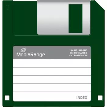 Diskett MediaRange MR200 3,5-tolline 1,44 MB 10 tk pakendis, punane ja kollane