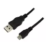 LogiLink USB 2.0 ühenduskaabel, 1,8 m, must USB-A pistik - USB-B Micro pistik, vastab USB 2.0-le (CU0034)