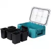 MAKTRAK Organizer compact, tööriistakast sinine/läbipaistev, läbipaistev kaas