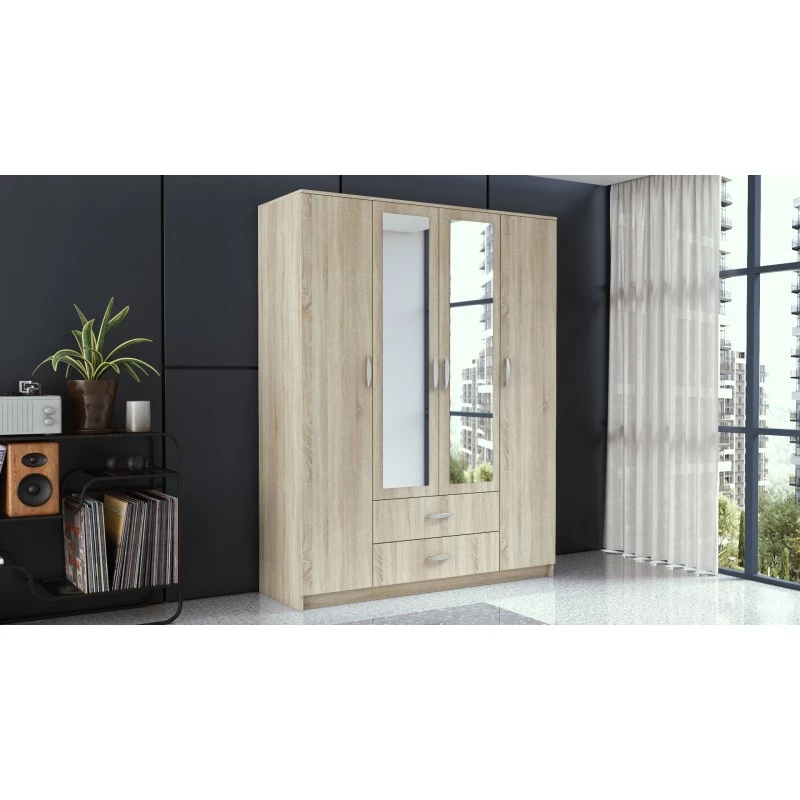 Riidekapp Topeshop ROMANA 160 SON 11 riiulit 4 ust tamm