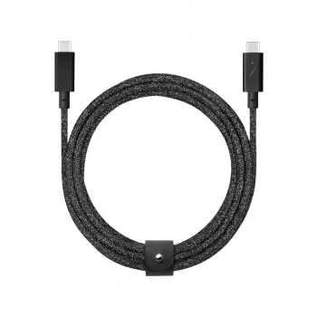 USB-kaabel Native Union Belt USB 2.0 USB-C to USB-C 2,4 m Must