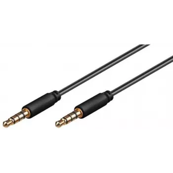 Microconnect IPOD017 helikaabel 1,5 m 3,5 mm, must
