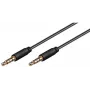 Microconnect IPOD017 helikaabel 1,5 m 3,5 mm, must