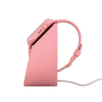 Stelio ST-CHS01-PK Junior roosa laadimisalus – USB laadimisdokk telefonidele ja tahvelarvutitele, ühe pordiga, kompaktne