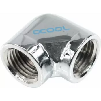 Alphacool HF L-connector G1/4 IG to G1/4 IG - Chrome (17041)