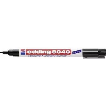 Pesumarker Edding 8040 püsiva musta tindiga – riidemarker tekstiilidele, püsiv must tint