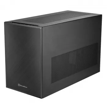 SilverStone SST-SG17B Micro-ATX / Mini ITX korpus - must