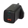 iBOX C-65 Must, GaN 65W universaalne laadija UK pistikuga