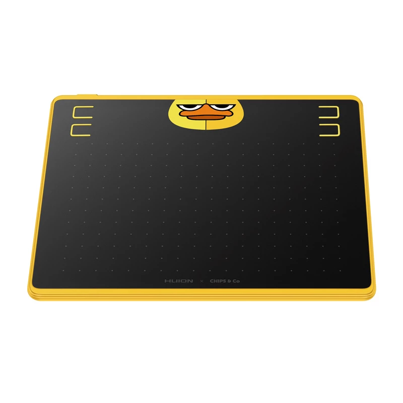 Graafika pliiatsitahvel HUION HS64 Special Edition Must kollane