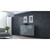 Cama Kummut VIGO 90/120/38 valge/hall läikiv