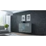 Cama Kummut VIGO 90/120/38 valge/hall läikiv