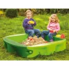 Liivakast Simba‑Dickie BIG 800056733, plast, 1380×1380 mm, sisseehitatud pingid, roheline