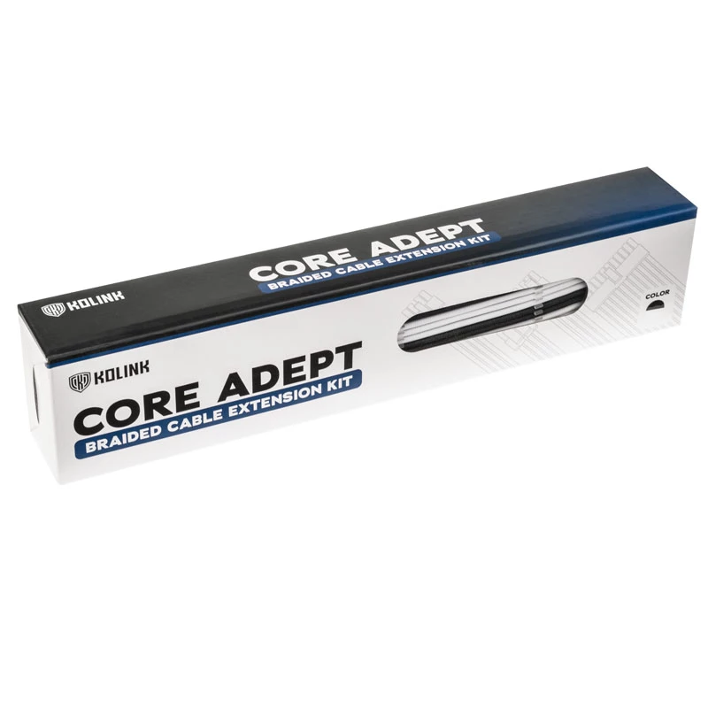 Kolink Core Adept modulaarne kaablikomplekt toiteplokkidele (must/valge)