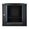 EXTRALINK LITE 9U 530X400 SEINAKINNITATAV RACK-KAPP MUST RIIULIGA