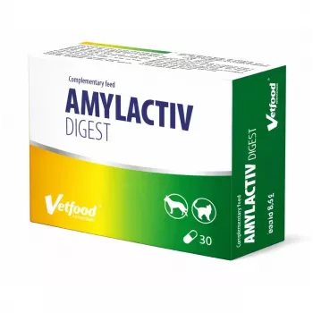 VETFOOD Amylactiv seedimist toetav toidulisand koertele ja kassidele 30 kapslit