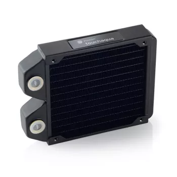 Radiator 120mm BitsPower Tarasque BPTA-NLSS120-F2PB — ühe 120 mm ventilaatoriga õhuke radiaator