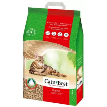 Kassiliiv cat'sbest Eco Plus 20 L (puidust, biolagunev) 8,6 kg, kiiresti imav, lõhna kõrvaldav