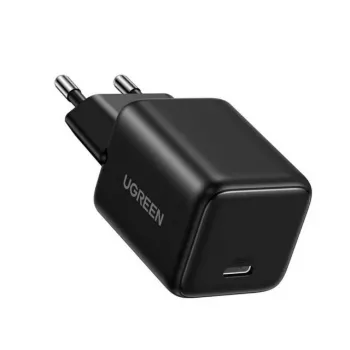 UGREEN X512 20W GaN 1x USB-C seinalaadija - must