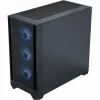 Silentware Flow 110 A-RGB Must — kesktorni šassii, karastatud klaasist külgpaneel