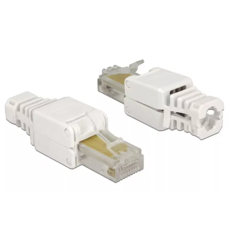 Juhtmepistik DeLOCK 86415 RJ-45 valge