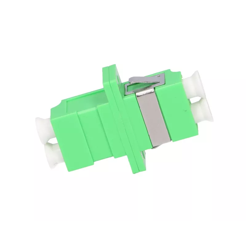 Fiiberoptiline adapter Extralink LC/APC Singlemode Duplex, roheline, LC/APC pistikud