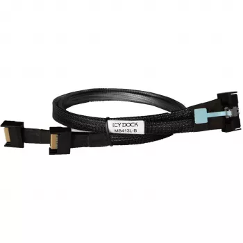 Draiviadapter ICY BOX MB413L-B — MCIO 8i SFF-TA-1016 kaheks MCIO 4i SFF-TA-1016