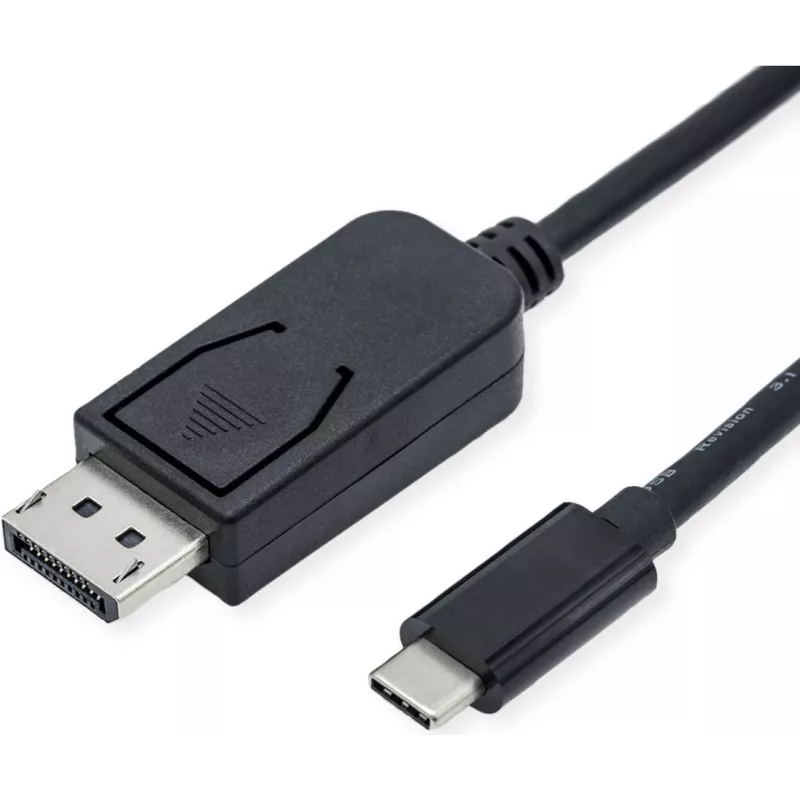 Videokaabli adapter ROLINE 11.04.5837 3m DisplayPort USB USB-C Must