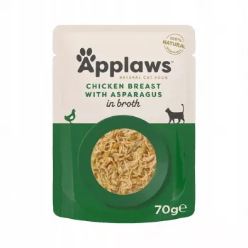 APPLAWS kanafilee spargliga puljongis - märg kassitoit - 70g