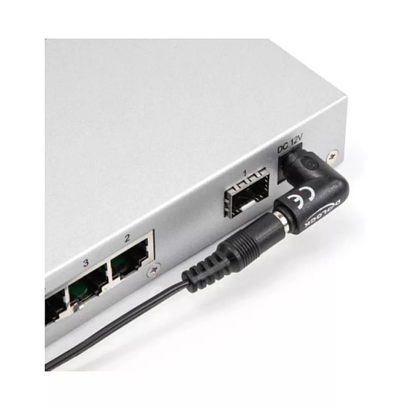 DeLOCK 80794 juhtmepistik DC 5.5 x 2.1 Must isane/emane