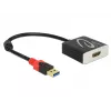 Video kaabliadapter DeLOCK 62736 USB Type-A HDMI-le 0,2 m Must