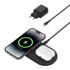 Belkin WIZ021VFBK – 2-in-1 juhtmevaba laadimispadi Qi2 tehnoloogiaga 15 W, must