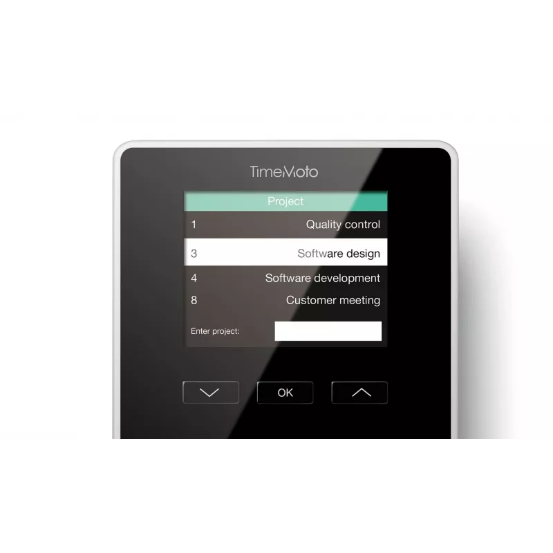 Tööajamärkija Safescan 125-0586 must sõrmejälg parool kiipkaart