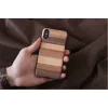 Nutitelefoni ümbris man and wood iPhone X/XS jaoks — must kaitseümbris