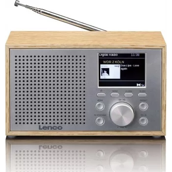 Lauaraadio DAB+/FM Lenco DAR-017 Bluetoothi ja puidust korpusega