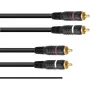 Cinch (RCA) kaabel Omnitronic 3020940N 2x2 maandatud 1,5 m