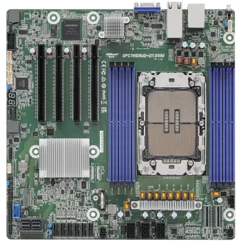 ASRock Rack SPC741D8UD-2T/X550 - Emaplaat - Deep Micro ATX - LGA4677 Socket-E - Intel C741 kiibistik - USB 3.2 Gen 1 - 2 x 10 Gigabit LAN - Sisseehitatud graafika (SPC741D8UD-2T/X550)