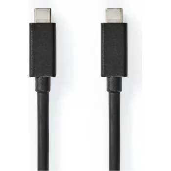 Nedis USB-kaabel | USB 3.2 Gen 2x2 | USB-C™ pistik - USB-C™ pistik | 100 W | 4K@60Hz | 20 Gbps | nikeldatud | 2.00 m | Ümmargune | PVC | Must | Karp