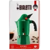 Moka pot BIALETTI Moka BREAK ALPINA — 3 tassi, roheline, alumiinium, bakeliidist käepide