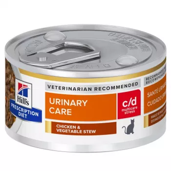 HILL'S PD Feline c/d Urinary Stress Stews - märg kassitoit - 82 g