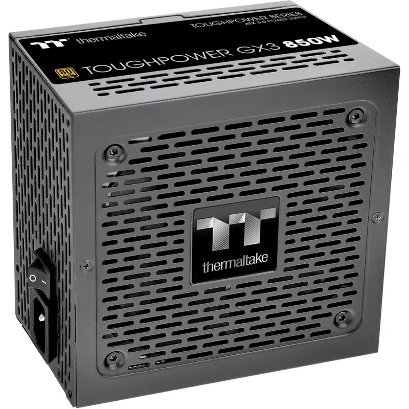 Thermaltake ToughPower GX3 - Toiteplokk (sisemine) - ATX12V 3,0 - EPS12V - 80 PLUS Gold - AC 100-240 V - 850 W - Must (PS-TPD-0850NNFAGE-3)