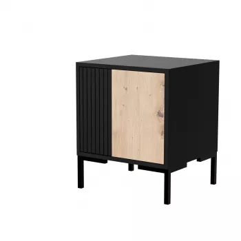 Öölaud Cama Meble MERCI 44x40x52,5 cm, must ja tamm, MDF/puitlaastplaat, 2 tk pakend