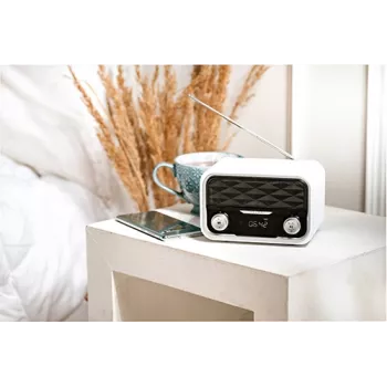 Kaasaskantav raadio Adler AD 1185 — FM, Bluetooth 4.0, MP3, SD-kaart, AUX, 1800 mAh aku, LCD-ekraan, micro-USB laadimine