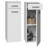 Vannitoa poolkolonn sahtliga Top E Shop Nel 30×30×85 cm valge matt