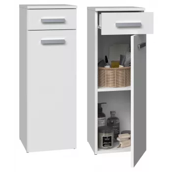 Vannitoa poolkolonn sahtliga Top E Shop Nel 30×30×85 cm valge matt