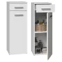 Vannitoa poolkolonn sahtliga Top E Shop Nel 30×30×85 cm valge matt