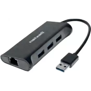 Dexlani dokkimisjaotur 310723 — 3× SuperSpeed USB 3.0 porti, 1× Gigabit Ethernet (10/100/1000)